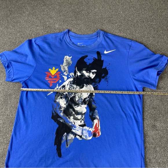 Nike Dri Fit Manny Pacquiao Blue Graphic T- Shirt Men’s Size XL - Picture 12 of 12